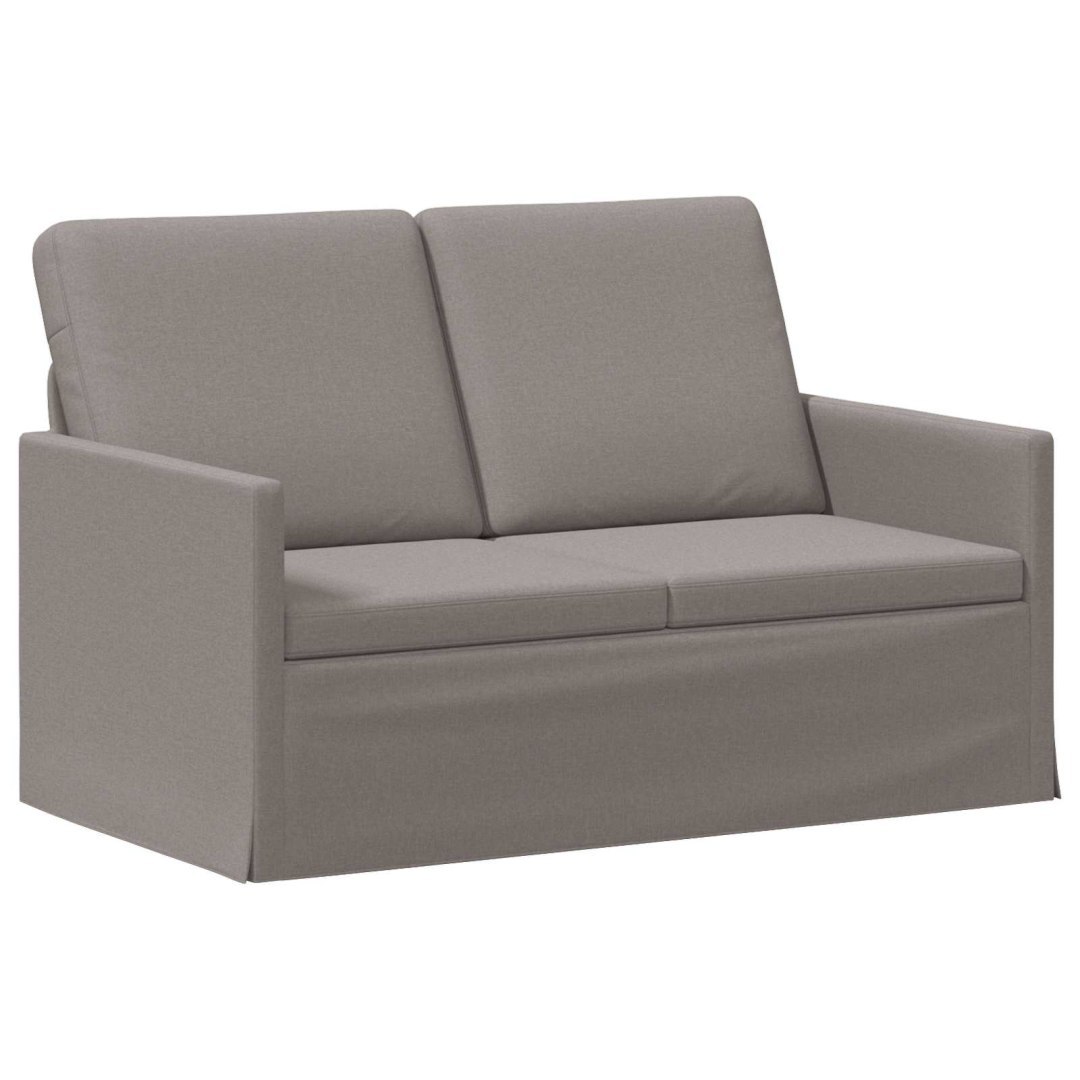Sofa dwuosobowa Ciemnoszary 130 x 81 x 82 cm tkanina
