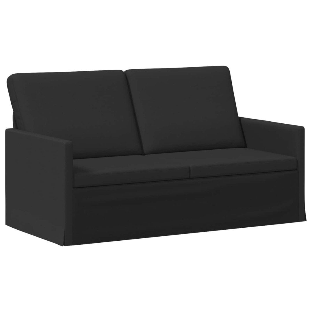 Sofa dwuosobowa Czarny 150 x 81 x 82 cm tkanina