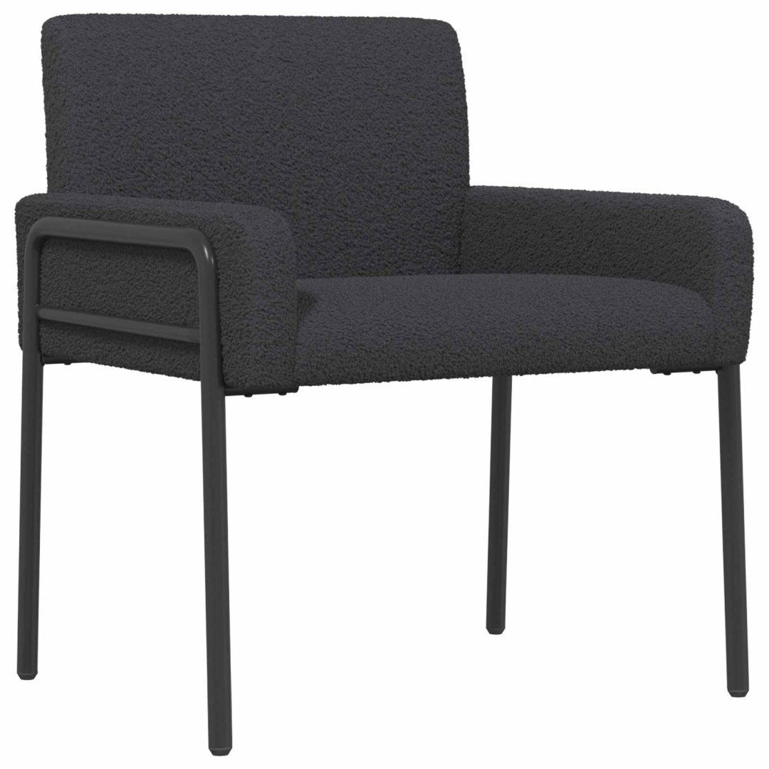 Fotel ciemnoszary Bouclé