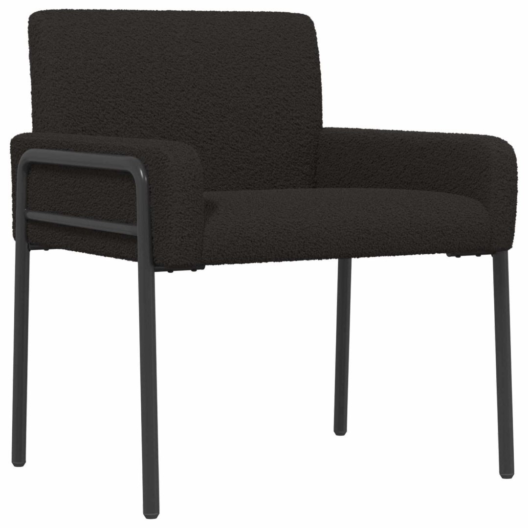 Fotel Czarny Bouclé