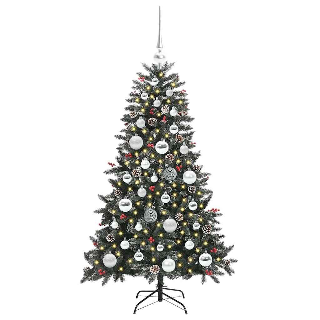 Sztuczna choinka z podstawą Zielony 120 cm PVC, plastik i stal