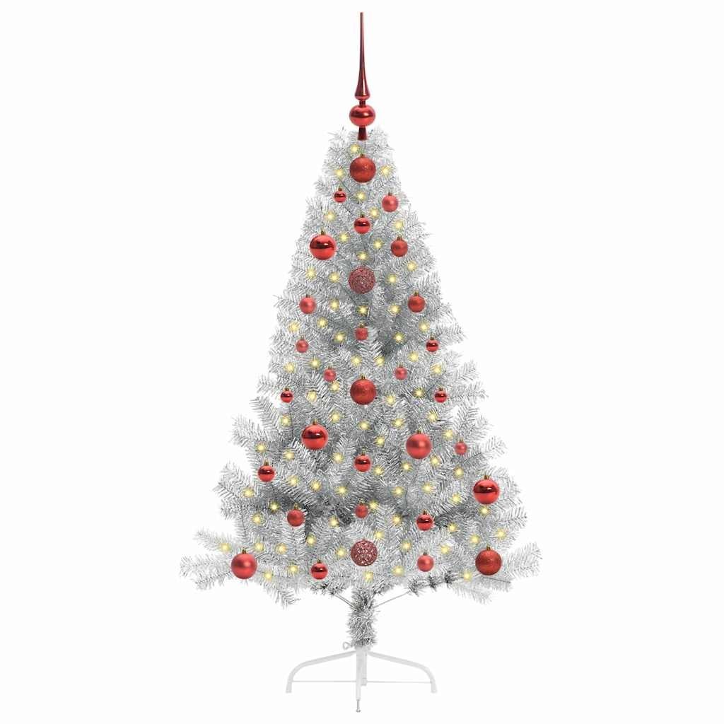 Sztuczna choinka z oświetleniem na Boże Narodzenie 120 cm PET