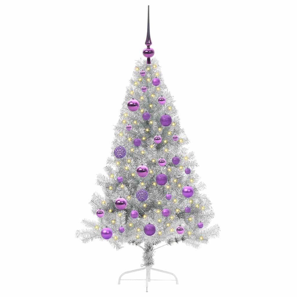 Sztuczna choinka z oświetleniem na Boże Narodzenie 120 cm PET