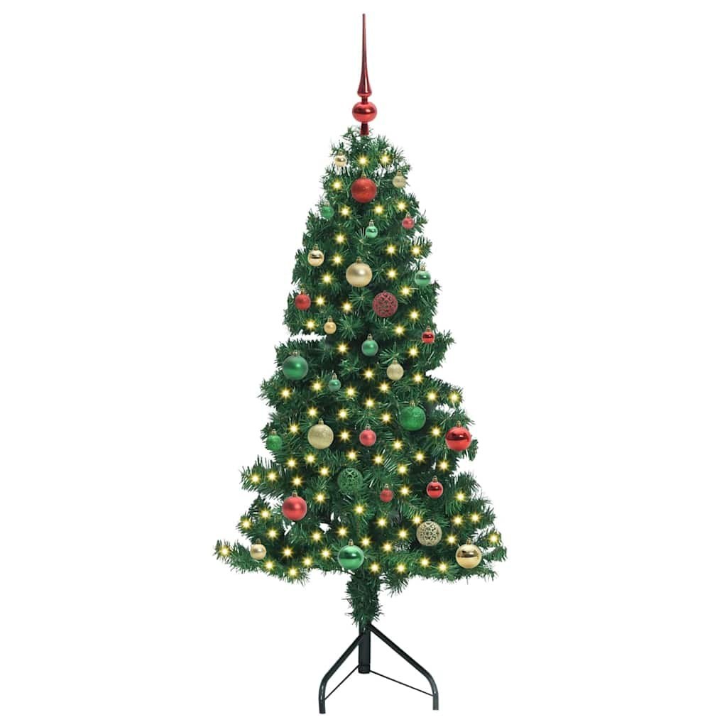 Rogowa Sztuczna Choinka z podstawą Zielony 150 cm PVC i Metal