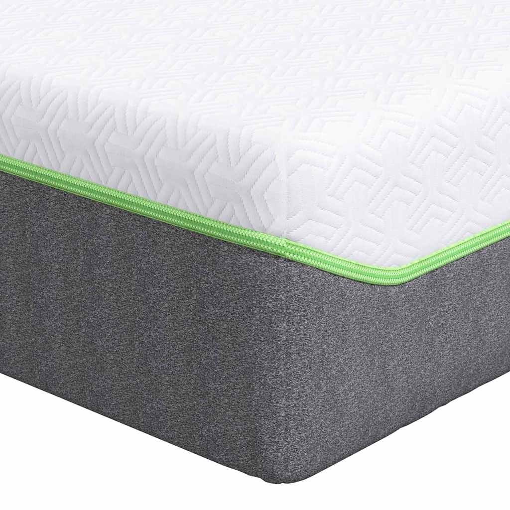 Materac Biały i szary 70 x 200 cm Tkanina żakardowa