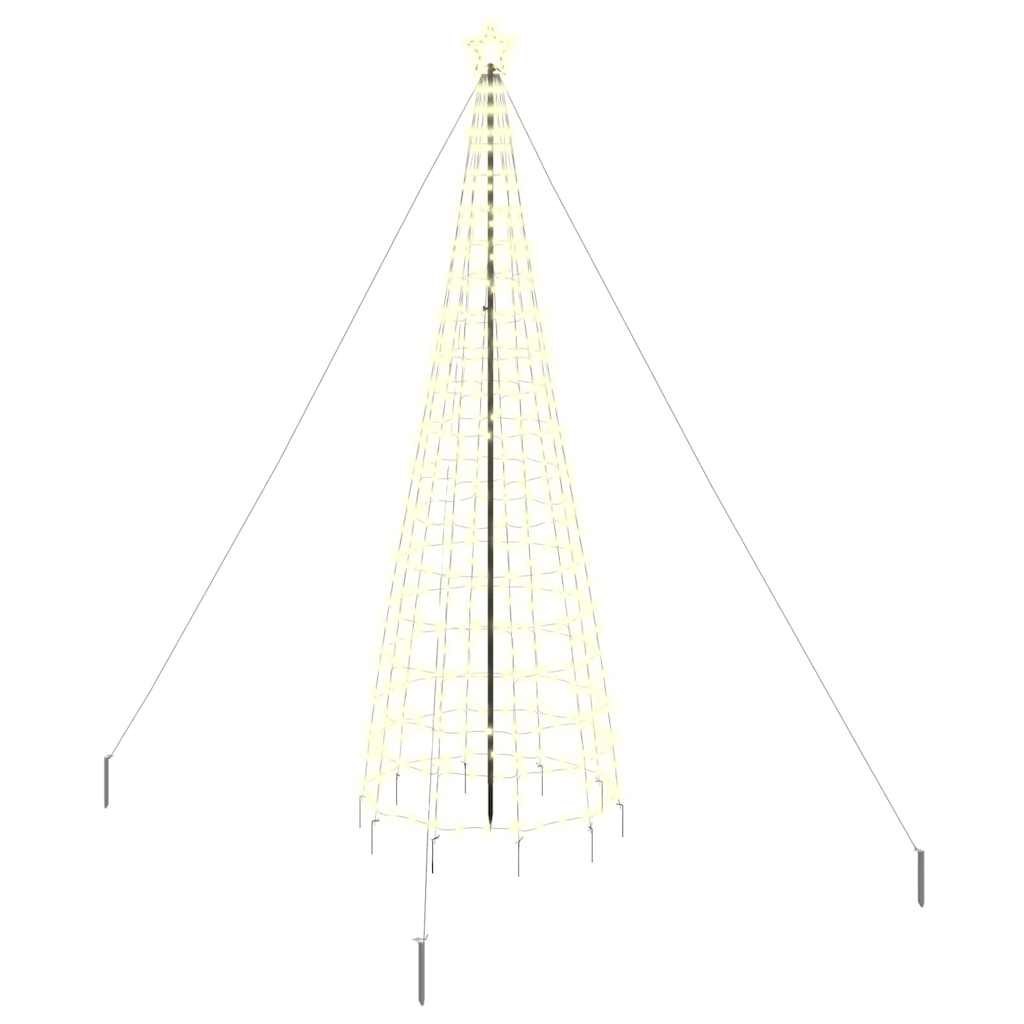 Choinka świąteczna LED EKENAS 400 cm 800 LED Ciepła biel Stal