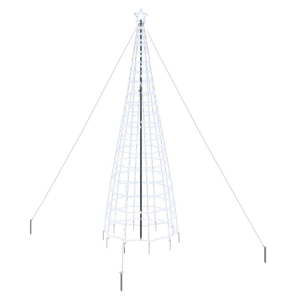 Choinka świąteczna LED EKENAS 400 cm 800 LED Chłodna biel Stal