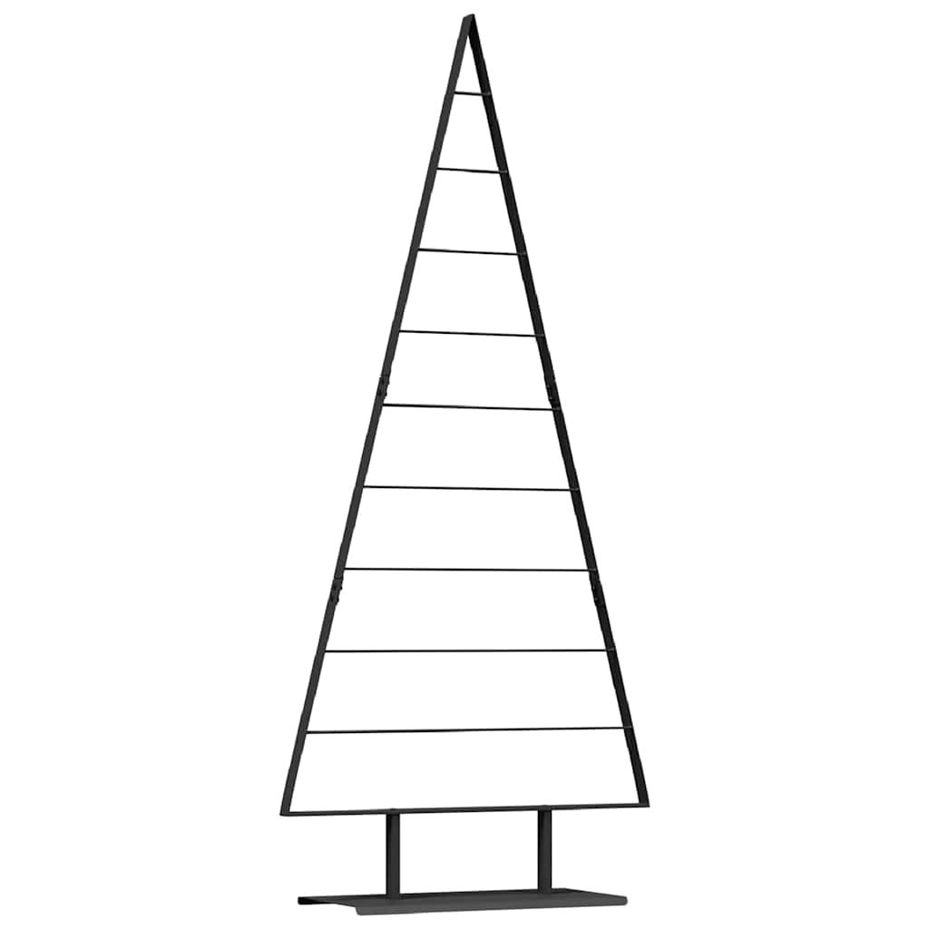 Metalowa choinka świąteczna z podstawą Czarny 210 cm Stal
