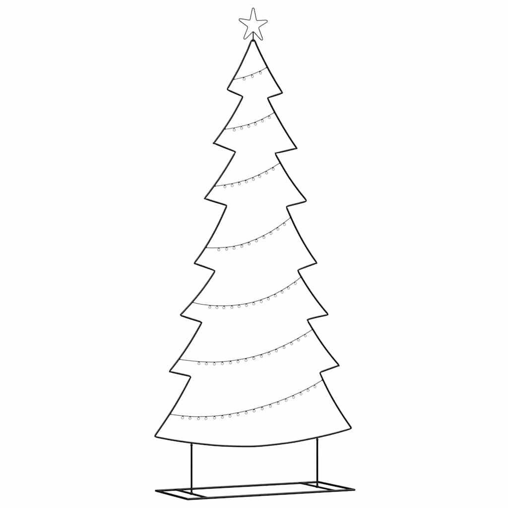 Metalowa choinka świąteczna Czarny 210 cm Stal