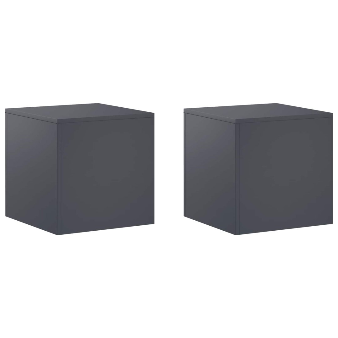 Stojak na rośliny 2 pcs antracytowy 40 x 40 x 40 cm