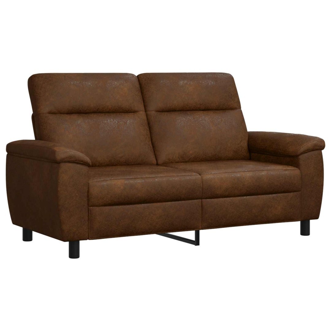 Sofa brązowy 178 x 90 x 95 cm Skóra zamszowa