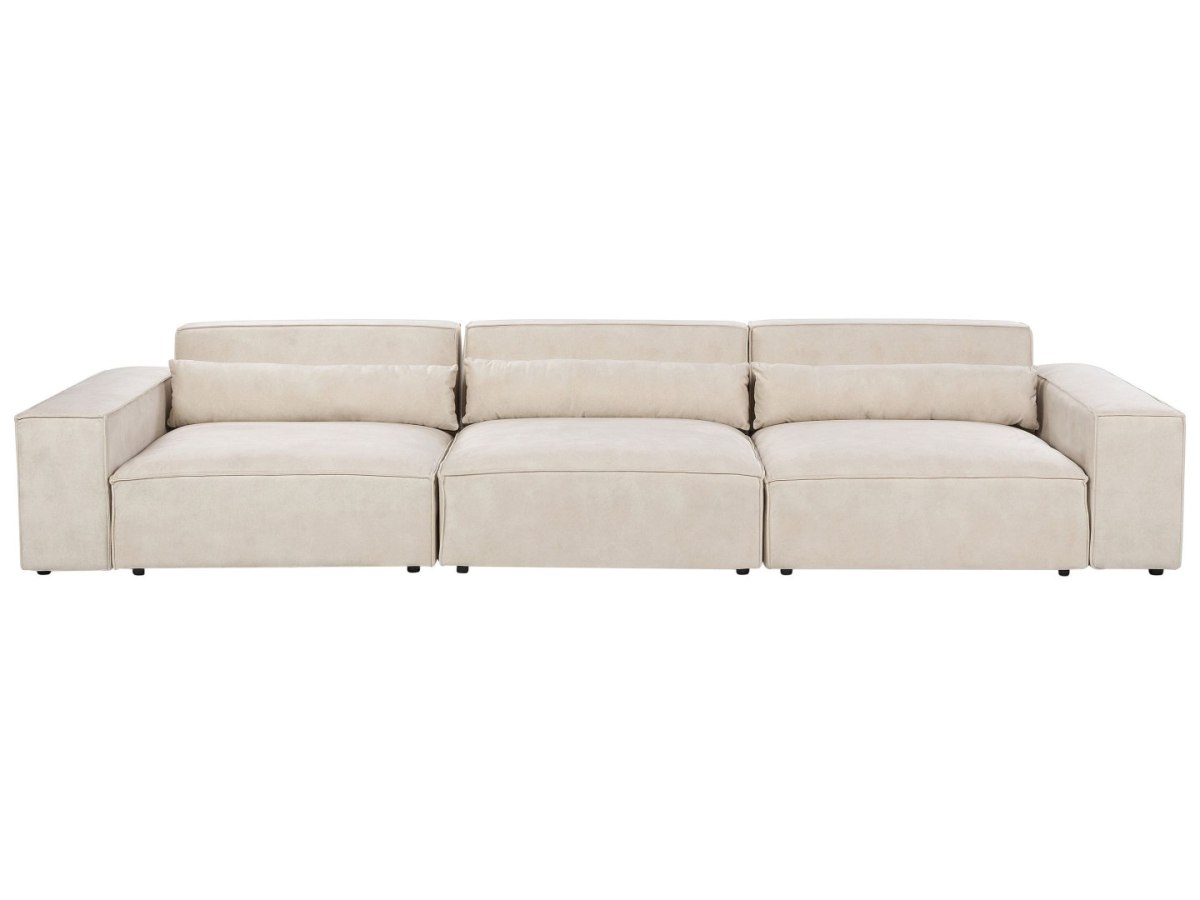 Sofa modułowa dla 3 osób Welur Jasnobeżowy