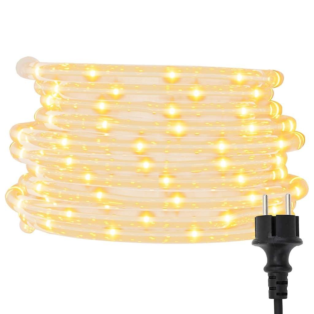 Wąż świetlny, 1200 LED, ciepła biel, 50 m, PVC