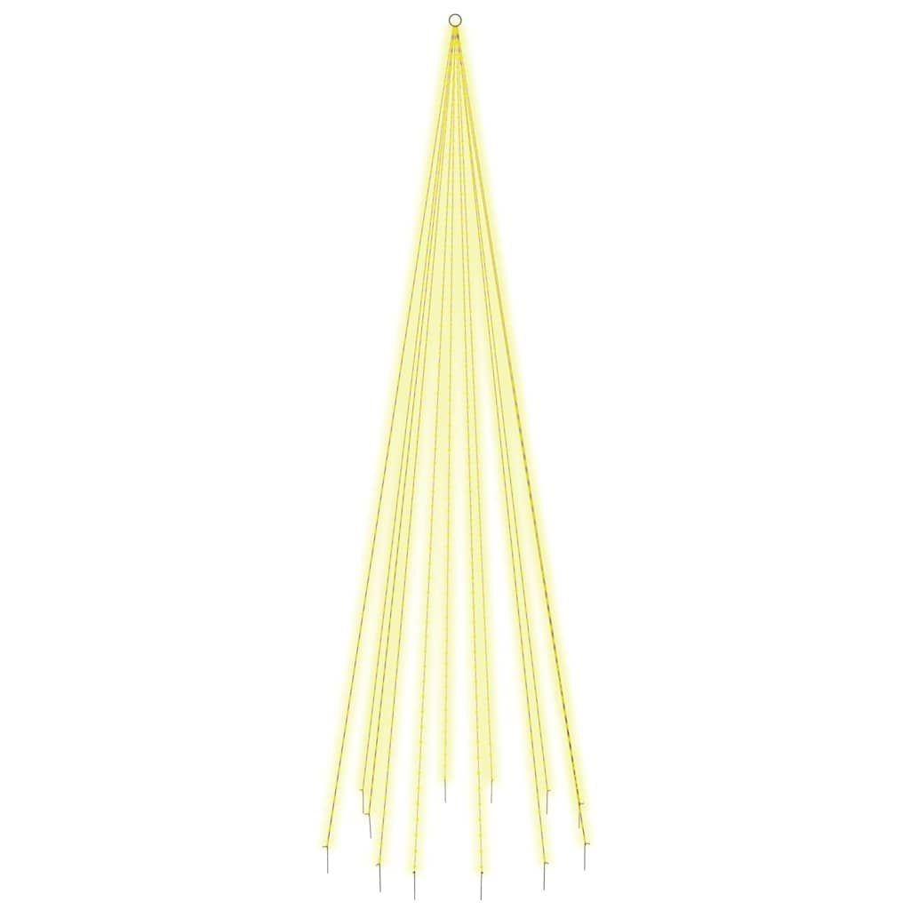 Choinka do montażu na maszcie, 732 ciepłych białych LED, 500 cm