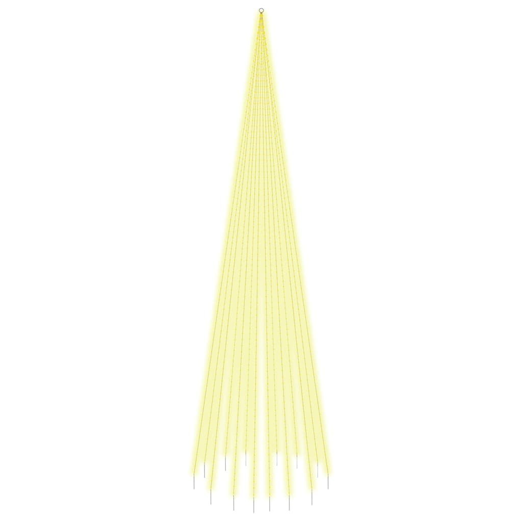 Choinka do montażu na maszcie 1134 ciepłych białych LED, 800 cm