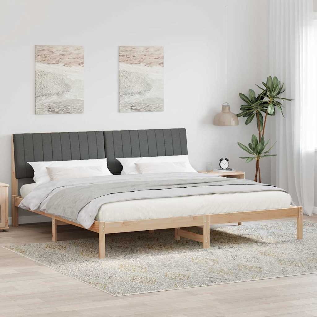Ramka łóżka Brązowy 200 x 200 cm Lite drewno sosnowe