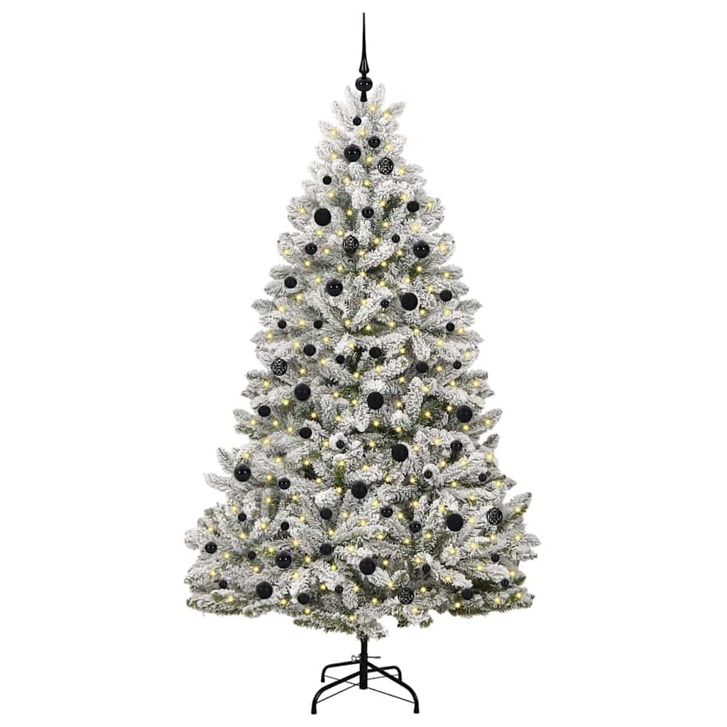 Sztuczna choinka 210 cm 300 LED Ciepła biel PVC i stal