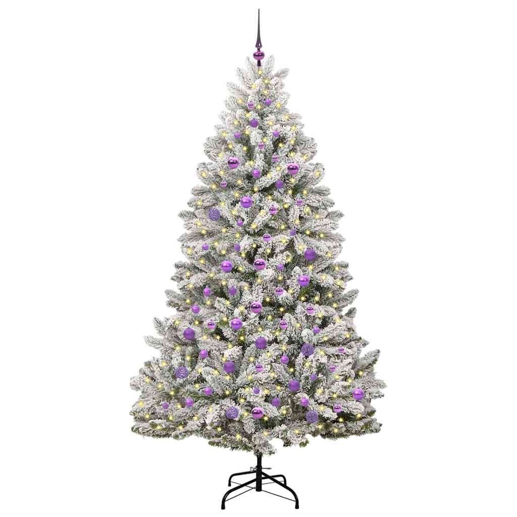 Sztuczna choinka 210 cm 300 LED Ciepła biel PVC i stal