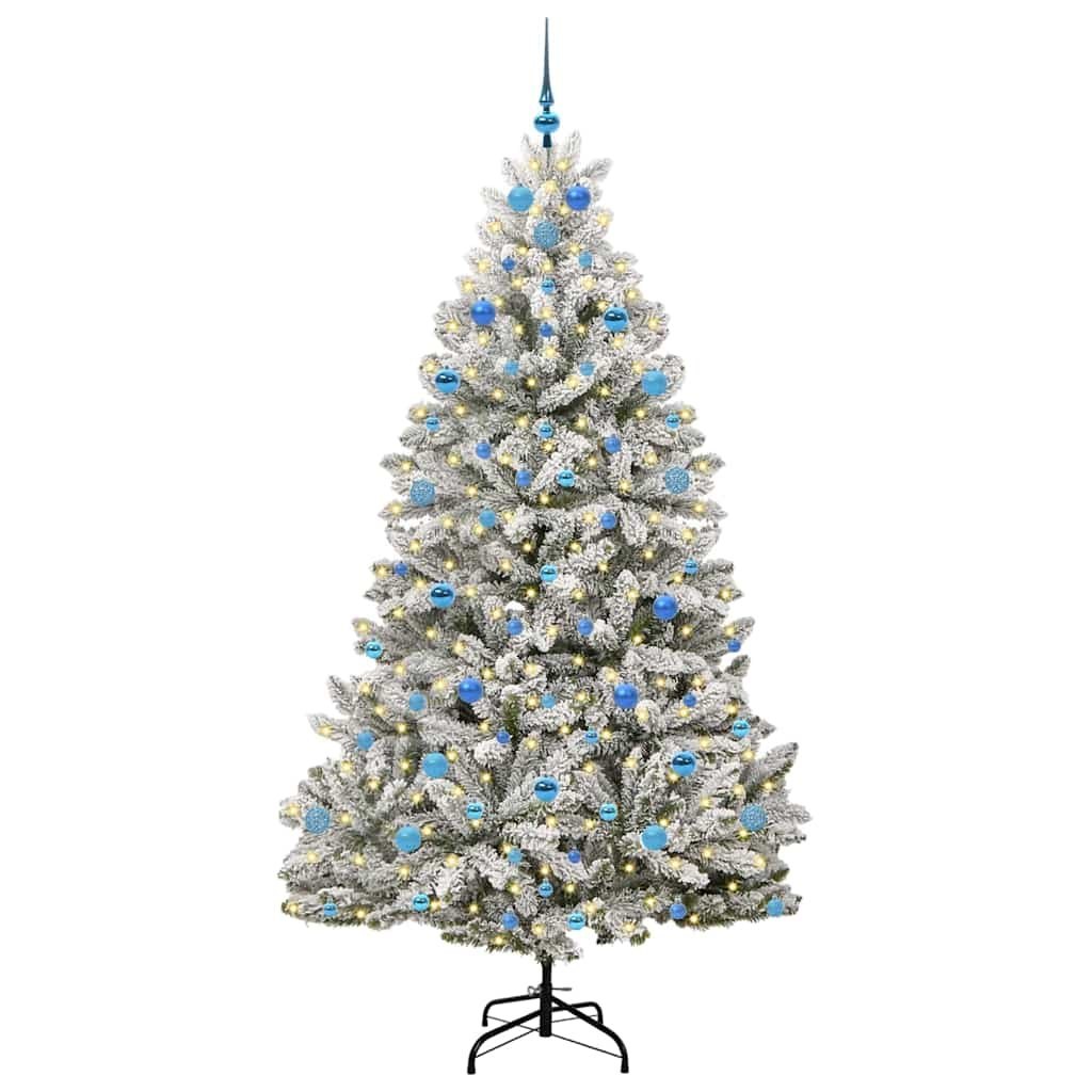 Sztuczna choinka 210 cm 300 LED Ciepła biel PVC i stal