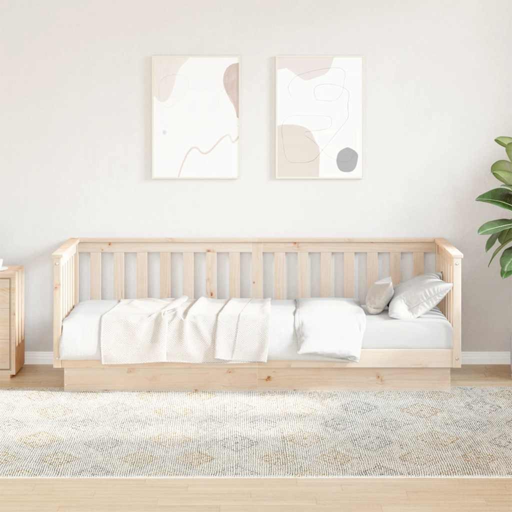 Łóżko dzienne bez materaca 90x200 cm, lite drewno sosnowe