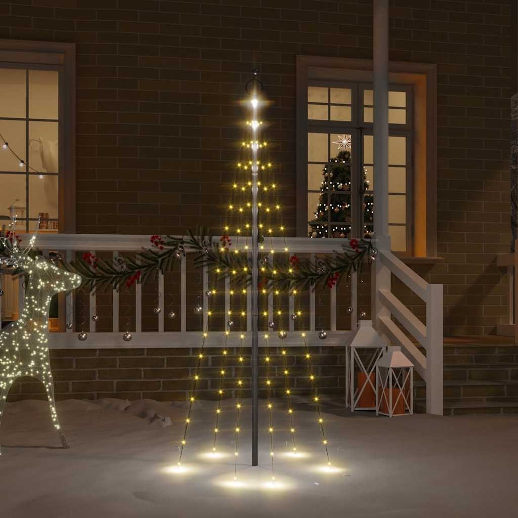Choinka do montażu na maszcie, 108 ciepłych białych LED, 180 cm