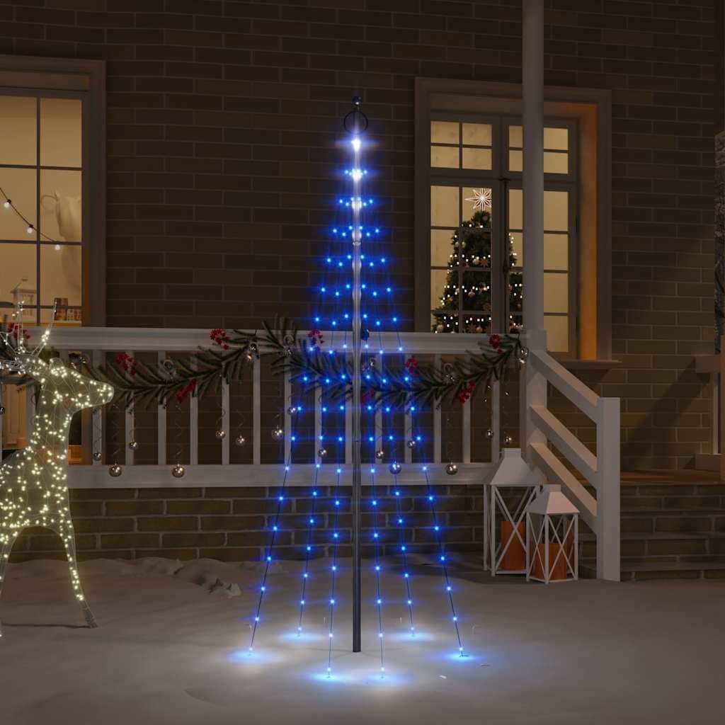 Choinka do montażu na maszcie, 108 niebieskich diod LED, 180 cm
