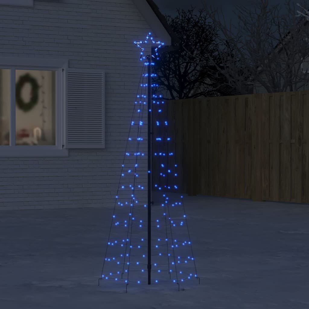 Choinka świąteczna LED z kolcami 220 diod LED niebieska 180 cm