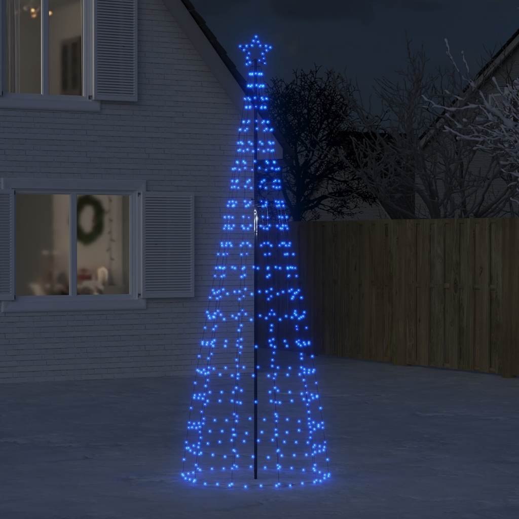 Choinka świąteczna LED z kolcami 570 diod LED niebieska 300 cm