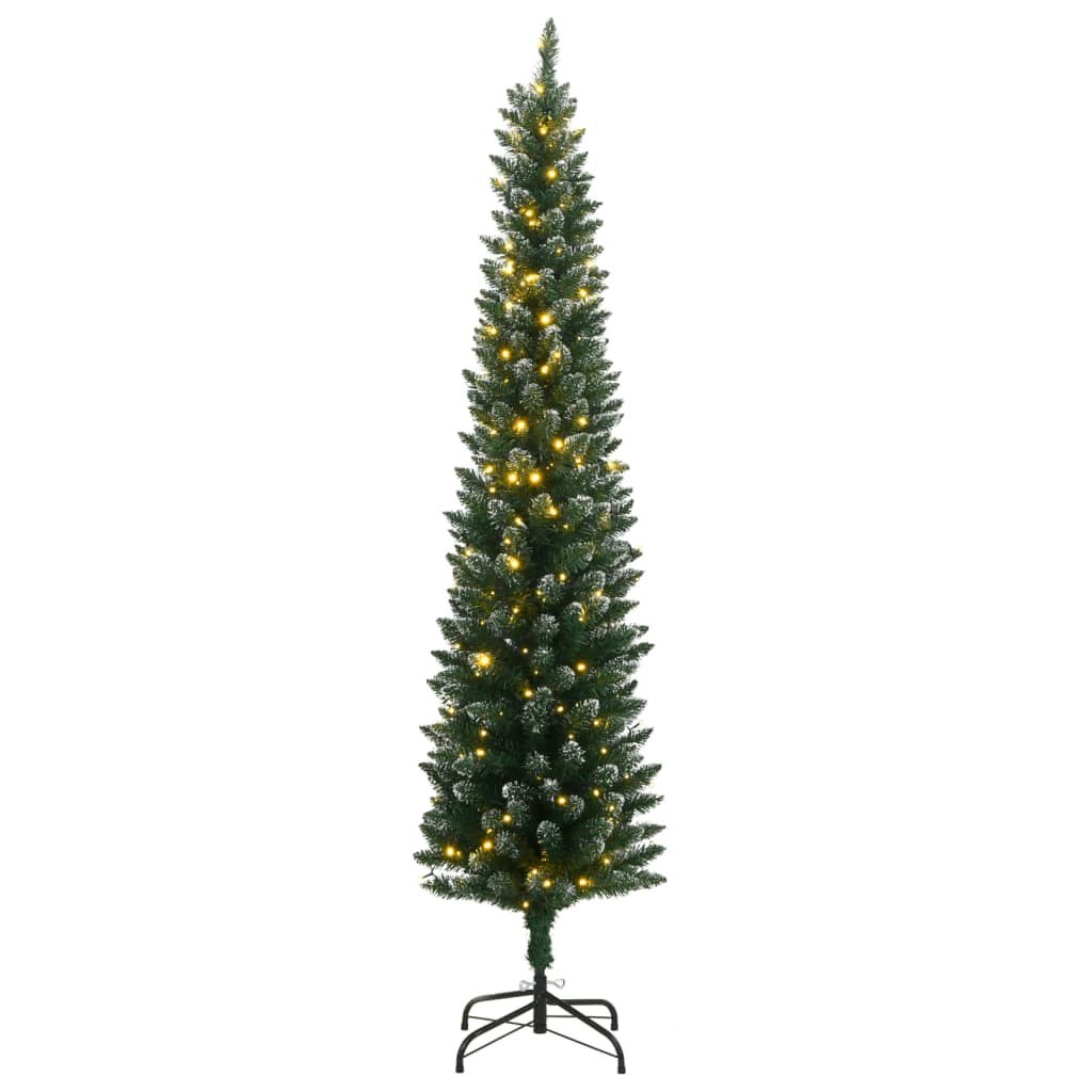 Sztuczna, smukła choinka, 300 lampek LED, 180 cm