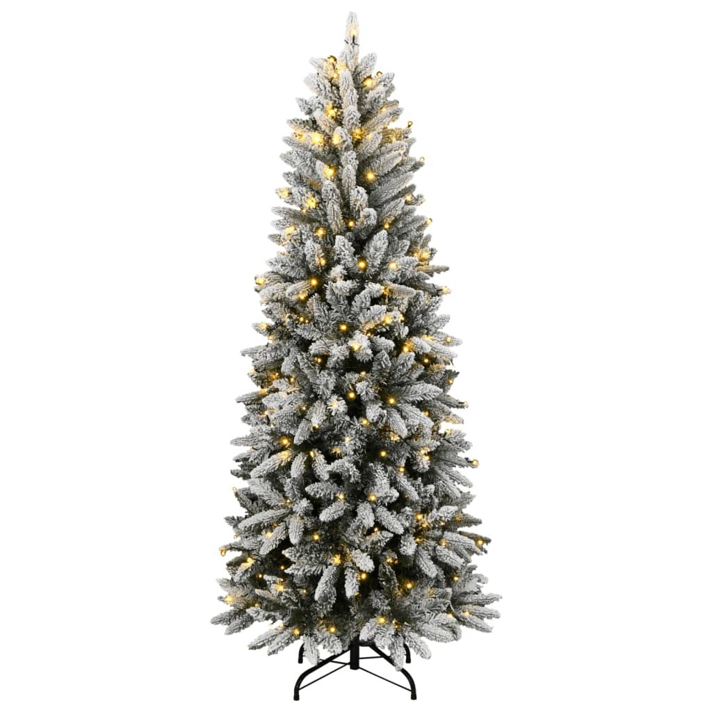 Sztuczna choinka, ośnieżona, 300 lampek LED, 240 cm