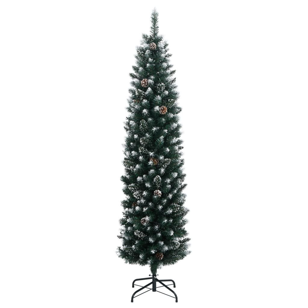 Sztuczna, smukła choinka, 300 lampek LED, 180 cm