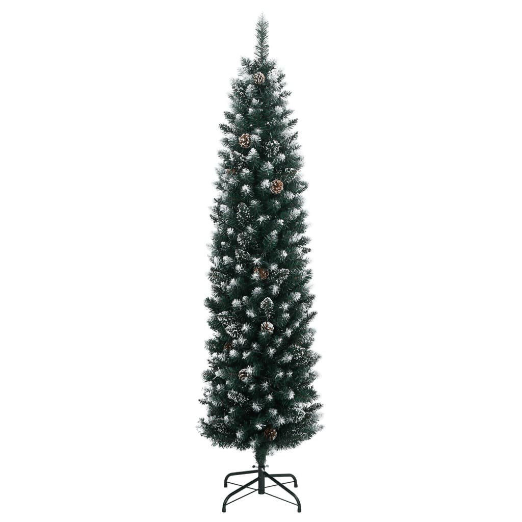 Sztuczna, smukła choinka, 300 LED, 210 cm