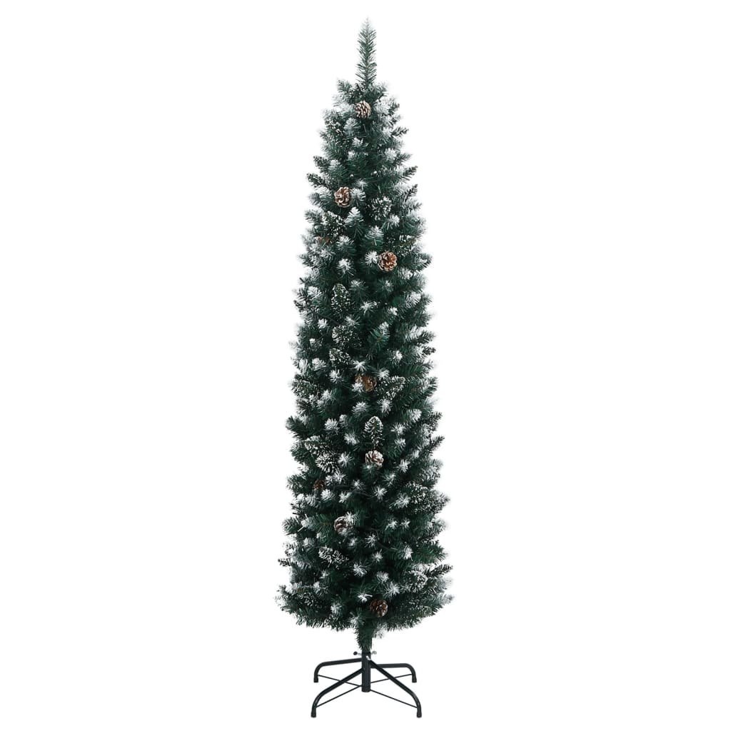 Sztuczna, smukła choinka, 300 lampek LED, 240 cm