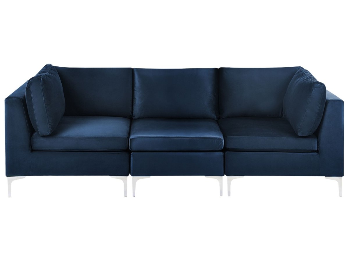 Sofa modułowa dla 3 osób Welur Granatowy