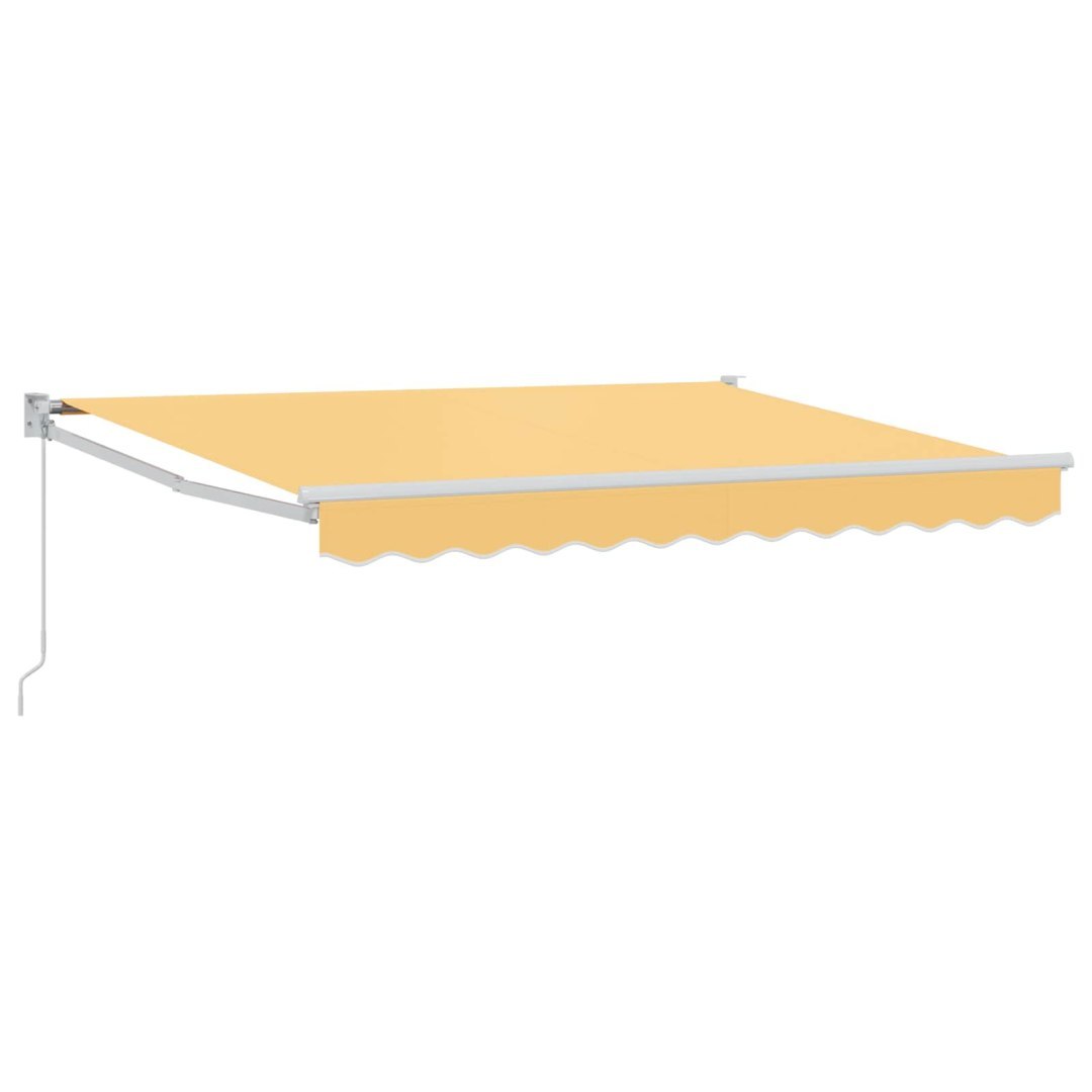 Markiza wysuwana piaskowy 3 x 2,5 m 100% Poliester i Aluminium