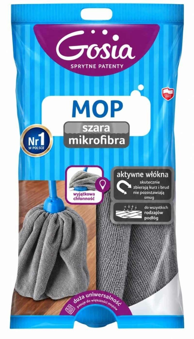 Gosia Wkład Do Mopa Mikrofibra Szara Sukienka 9747..