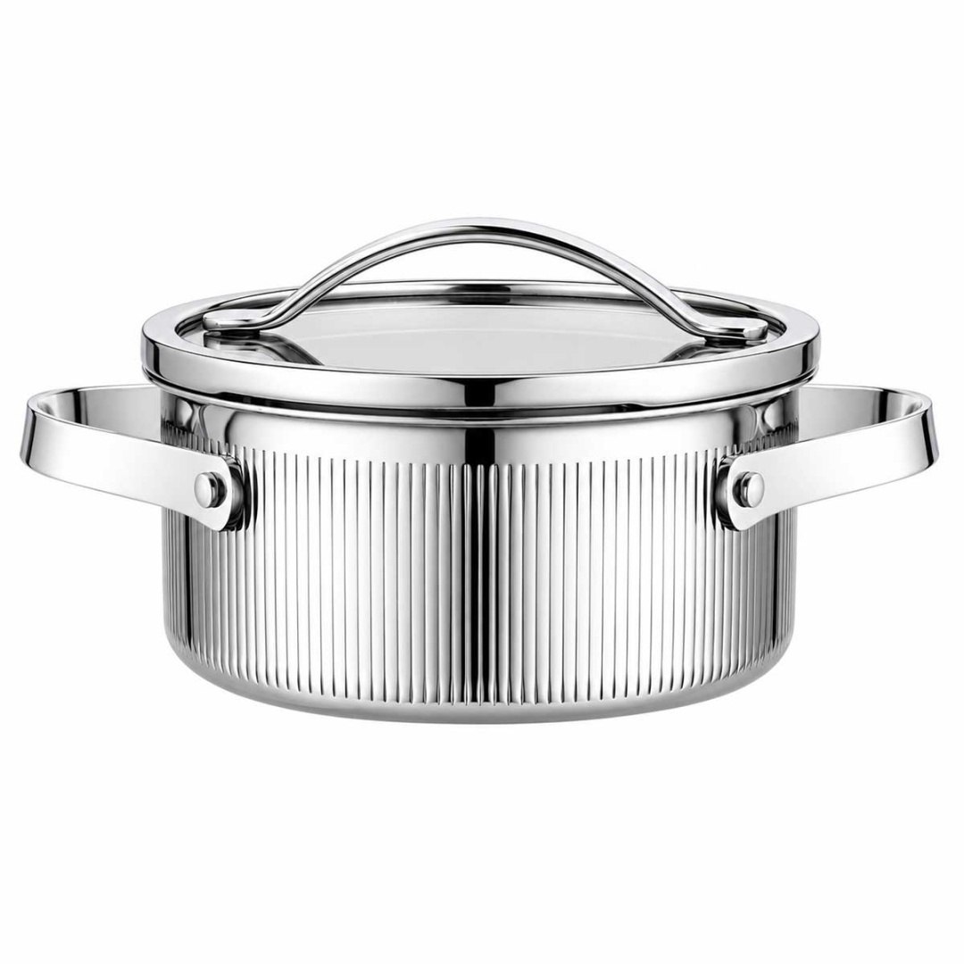 GARNEK STALOWY Z POKRYWĄ 16cm 1,5L VCASA VC-90122 VELORA