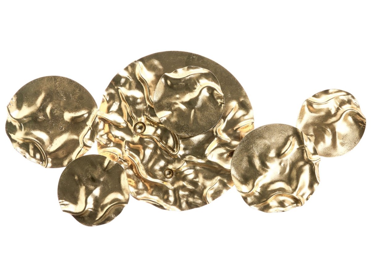 Dekoracja ścienna CALRY 43 cm Metal Złoty