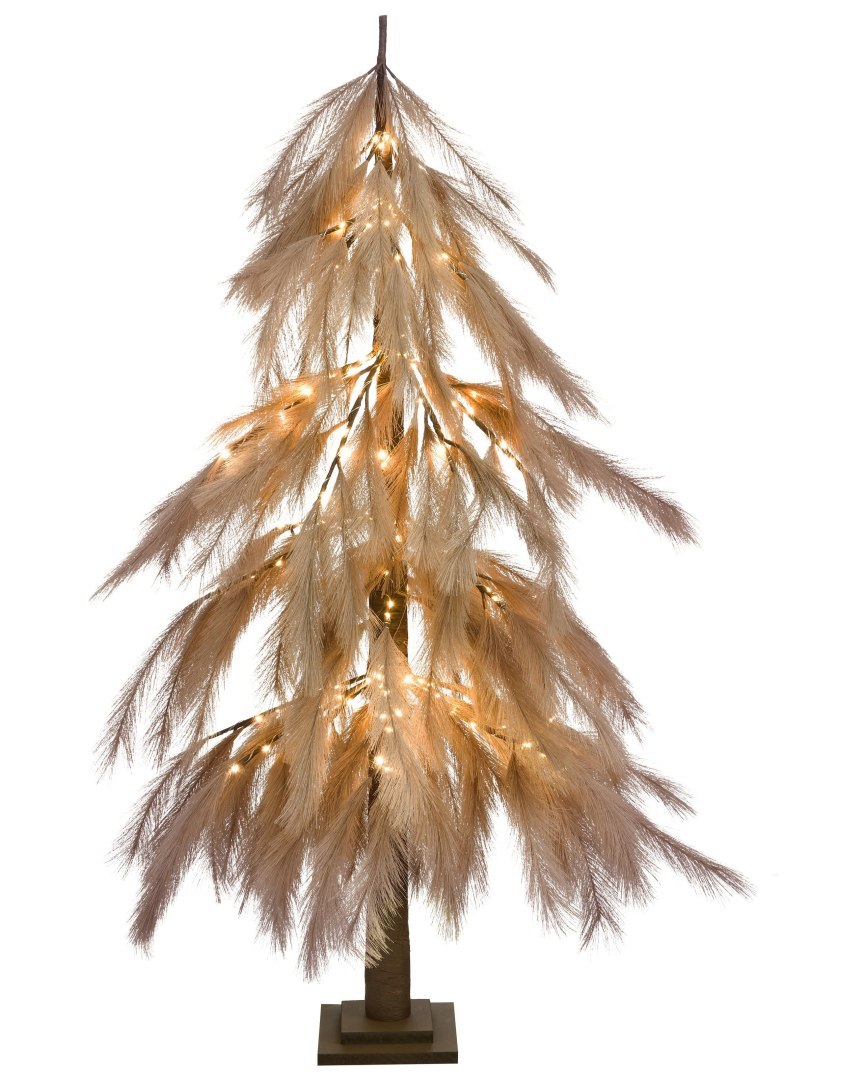 Dekoracja ogrodowa LED BIFROST 123 cm Choinka Beżowy