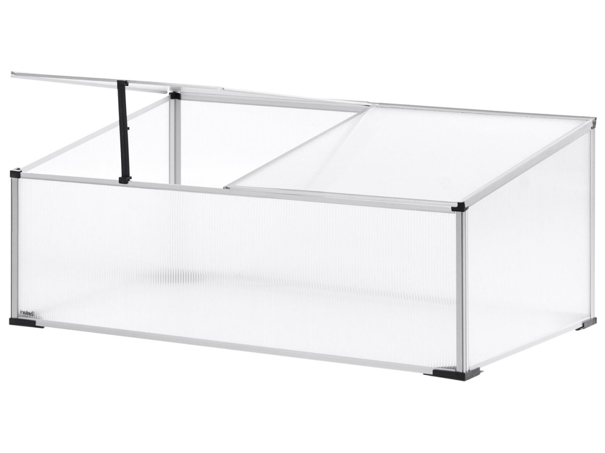 Szklarnia ogrodowa SERIFOS 100 cm 60 cm Srebrny