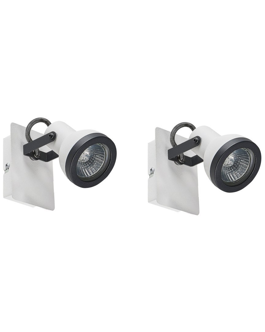 Zestaw 2 lamp spot BARO Regulowana Metal Biały