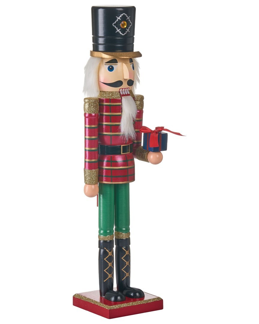 Figurka dekoracyjna RODSJON 50 cm Dziadek do orzechów Czerwony