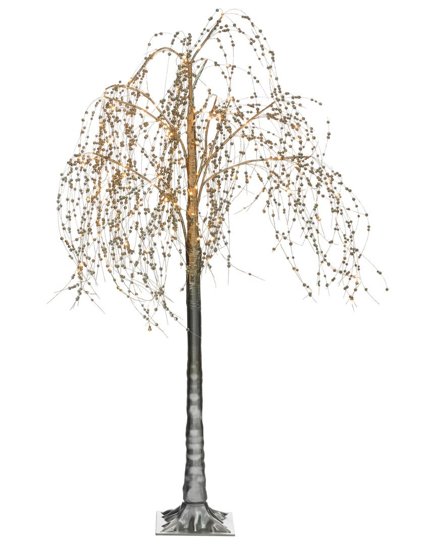 Dekoracja ogrodowa LED NILLAKA 145 cm Drzewko Srebrny