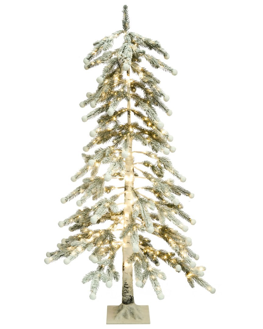 Dekoracja ogrodowa LED HASSLAN 125 cm Choinka Biały