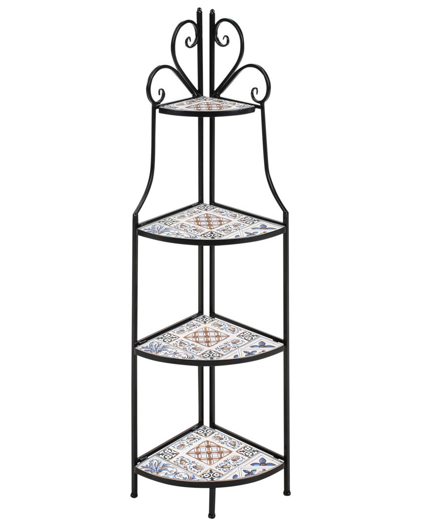 Regał FAVARA 43 cm 128 cm Metal Czarny