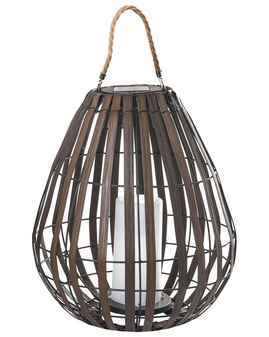 Lampion solarny LUFUPA 61 cm Ciemnobrązowy