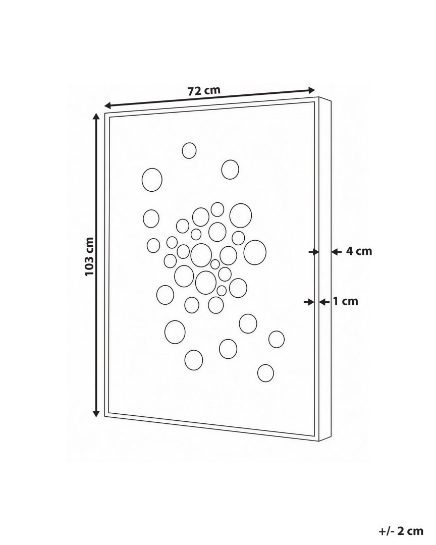 Dekoracja ścienna BANTRY 103 cm Biały