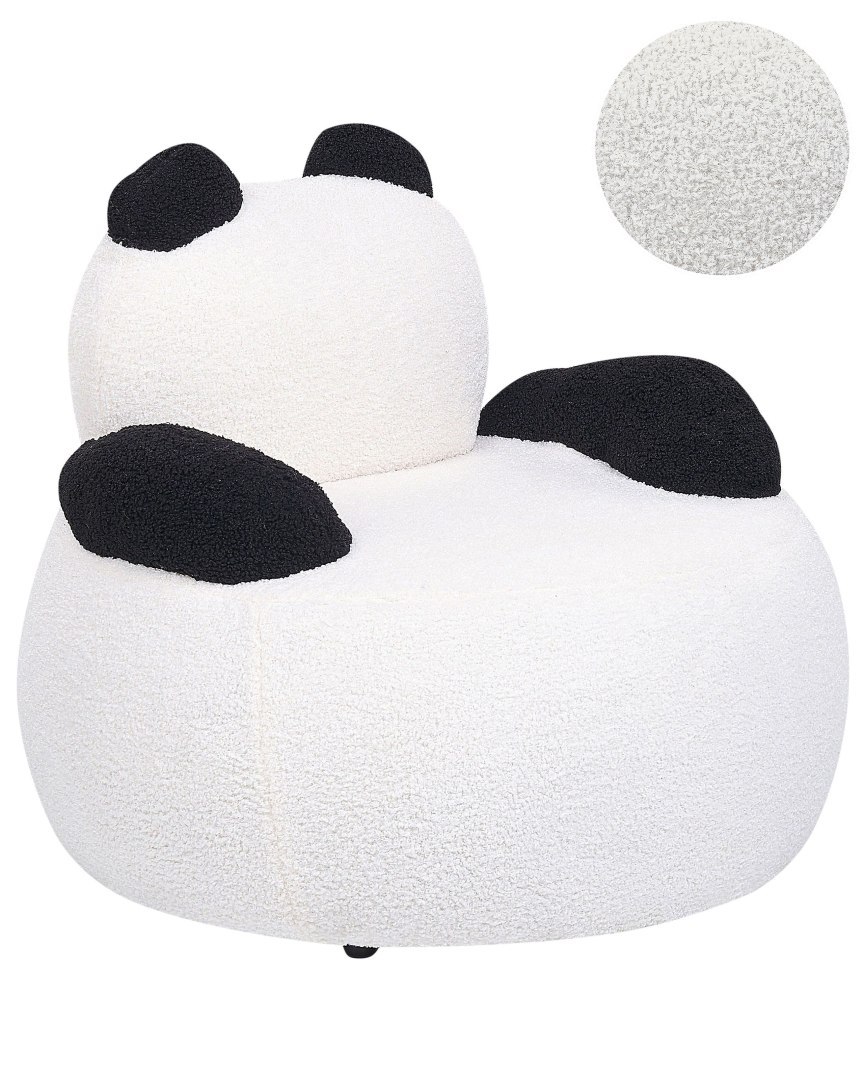 Fotel dziecięcy Panda VIBY Boucle Biały