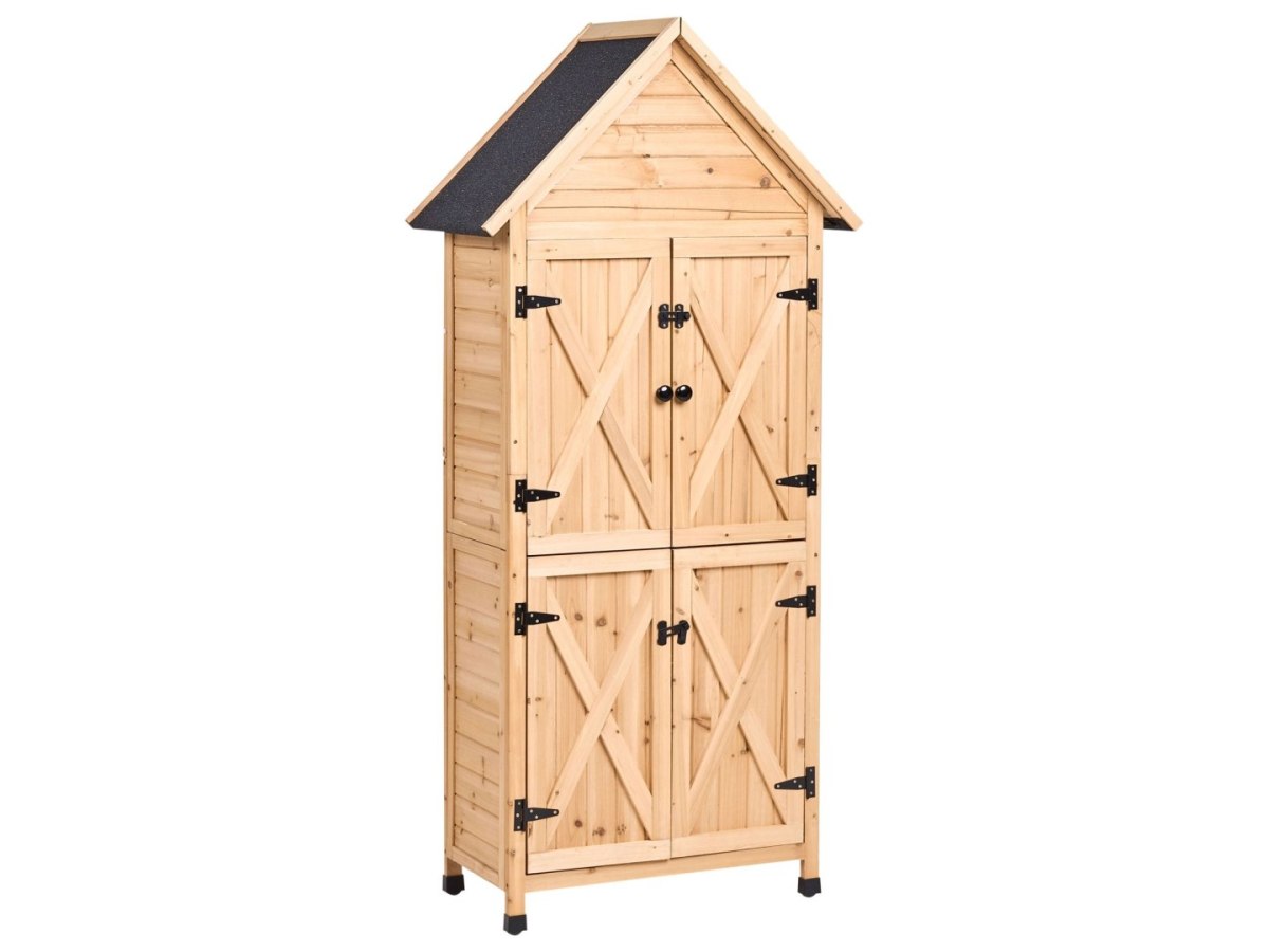 Schowek narzędziowy SENIGA 85 cm 46 cm Drewno jodłowe Naturalny