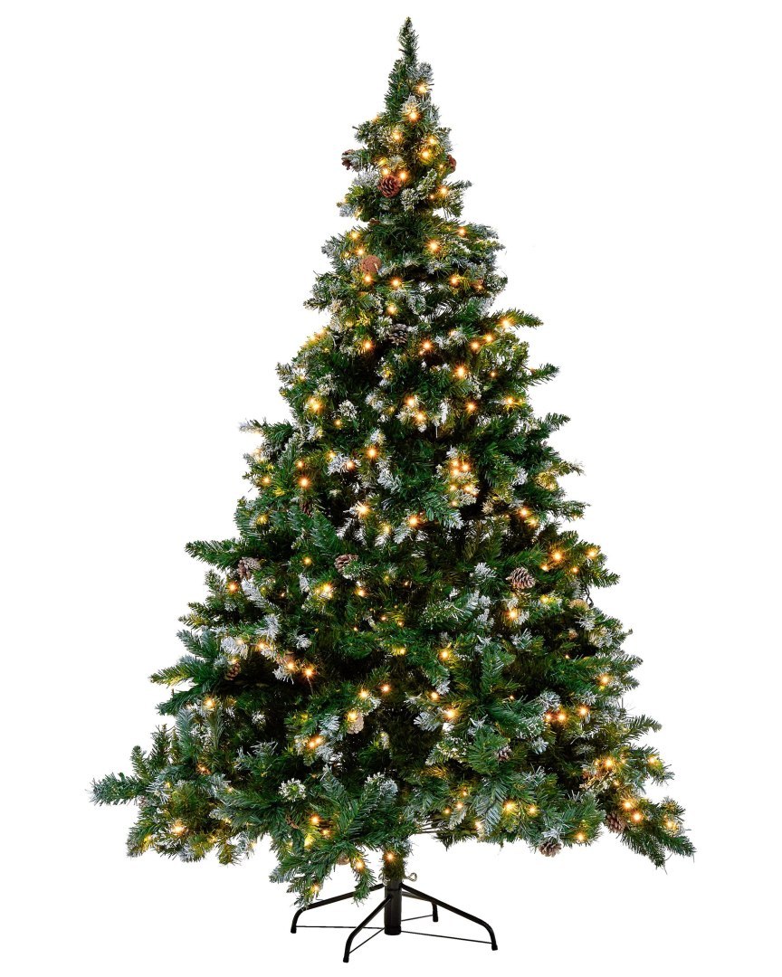 Sztuczna choinka świąteczna LED PALOMAR 180 cm Ciemnozielony